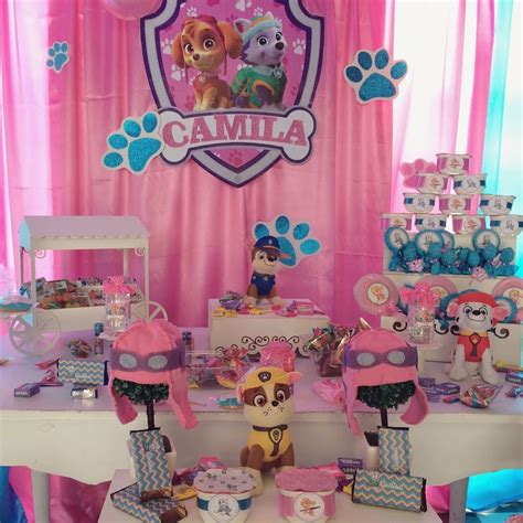 Paw Patrol Niña Fiesta De La Patrulla Canina Decoracion Fiesta