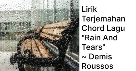 lirik lagu rain and tears