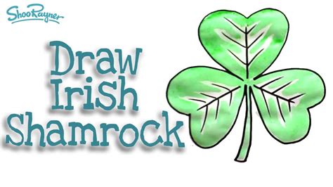 How To Draw An Irish Shamrock Youtube