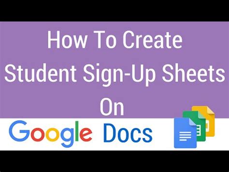 How to sign up for amazonsmile. How To Create A Student Sign-Up Sheet on Google Docs - YouTube