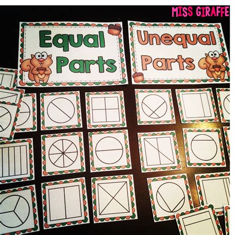 Fractions In First Grade First Grade Math Fraction Activities Fractions