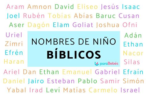 160 Nombres bíblicos para niños y su significado