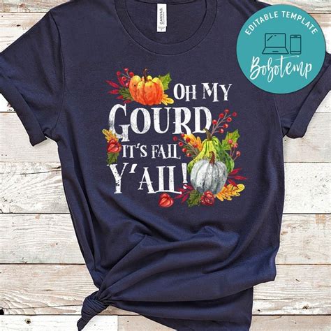 Oh My Gourd Its Fall Yall Png File Template Bobotemp