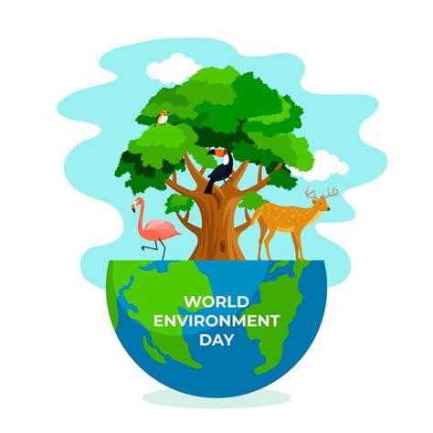 5 de junho de 2021. Celebração do dia mundial do meio ambiente | Vetor Grátis