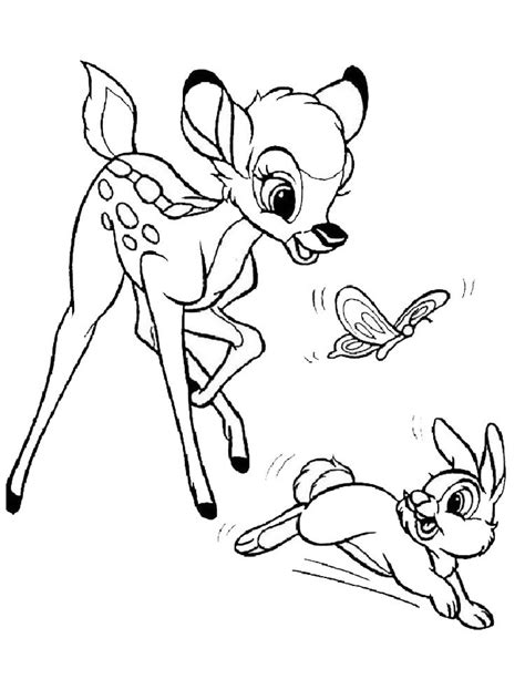 Bambi Colouring Pages To Print Bambi Is An Animated Film Made By