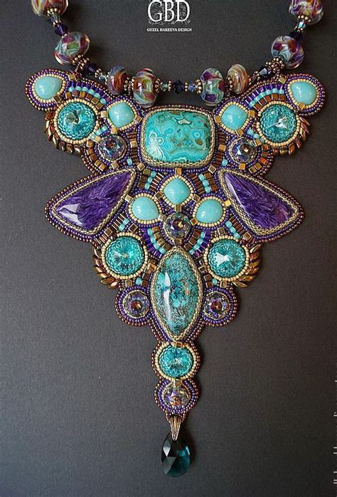 Amazing Bead Embroidered Jewelry By Guzel Bakeeva Beads Magic