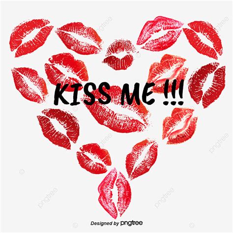 Red Lips Lipstick Love Valentines Day Kiss Red Lips Heart Love Png