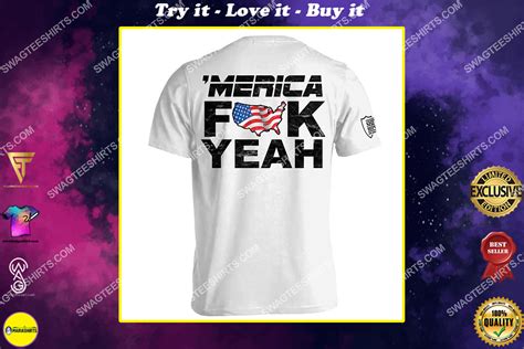 Special Edition American Flag Merica Fuck Yeah Political Full Print Shirt