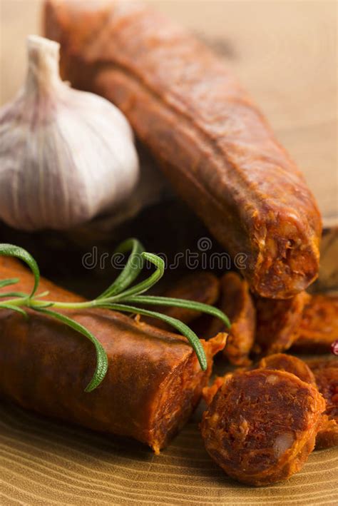 Spanish Traditional Chorizo Sausage Stock Photo Image Of Chorizo