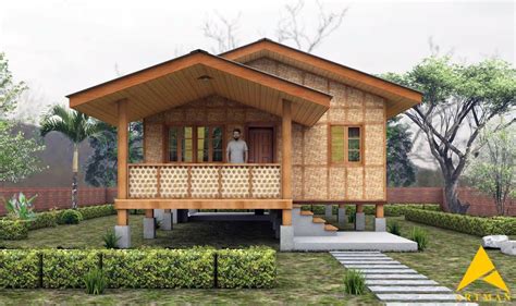 Two Bedroom Modern Bahay Kubo Wooden House Design Unique House Design