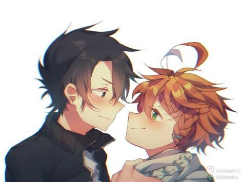 It doesn't take a month to reply to an email. Ray & Emma | The Promised Neverland - Yakusoku no ...