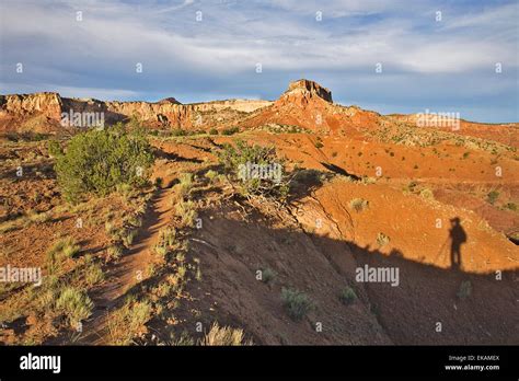 The Red Cliffs Of Kitchen Mesa Around The Resort Of Ghost Ranch Near