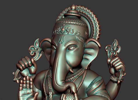 Statue Of Lord Ganesha 3d Model 3d Printable Cgtrader