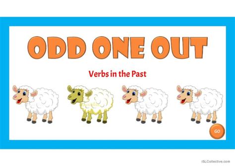 Odd One Out Past Simple English Esl Powerpoints