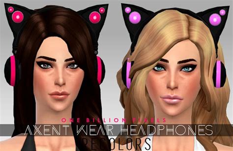 Axent Wear Headphones Recolors Sims Sims 4 Maxis Match Sims 4 Cc