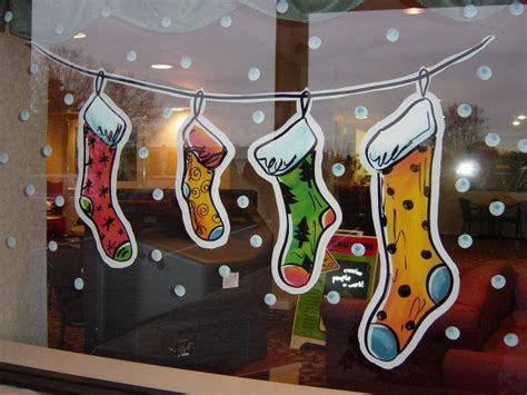 Maybe you would like to learn more about one of these? Christmas stockings window painting | Window Painting ...