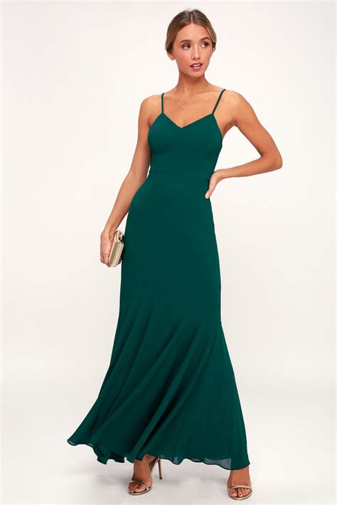 Stunning Maxi Dress Emerald Green Maxi Dress Maxi Dress Lulus