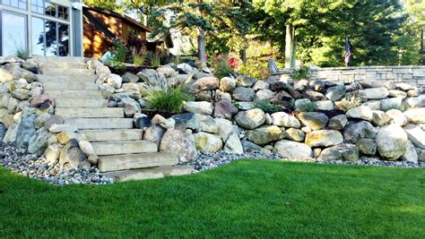 Rosetta Steps And Boulder Walls Landscape Grand Rapids By Weesies