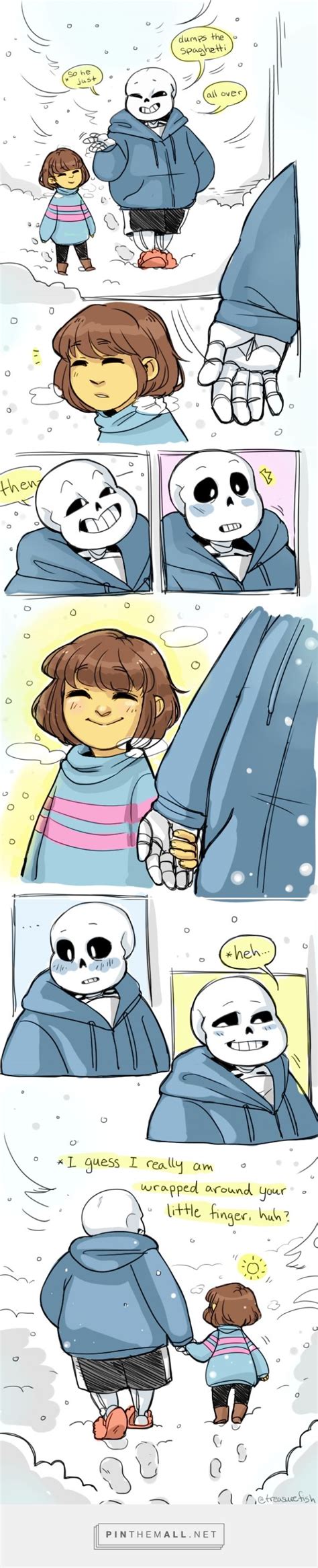 Sans And Frisk Comic A Grouped Images Picture Undertale Cute