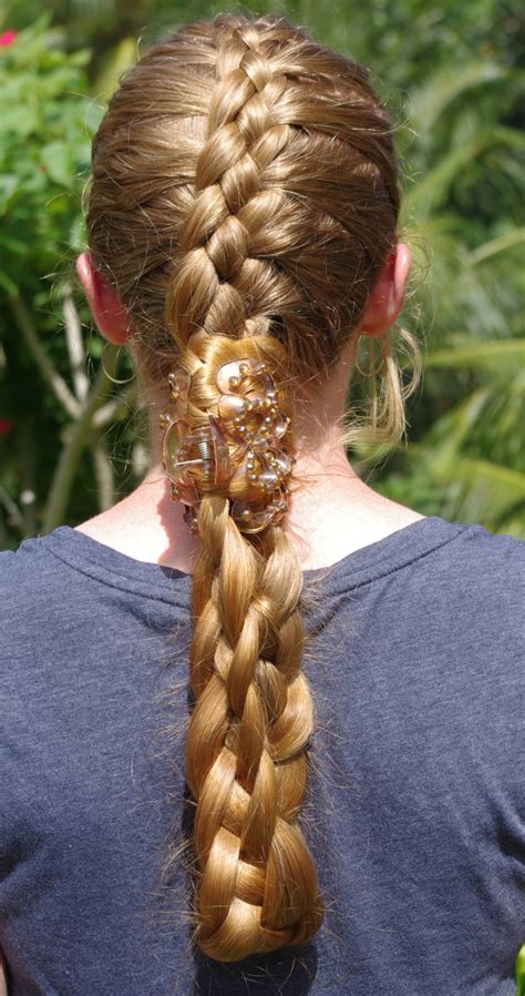 Braids Hairstyles For Super Long Hair Four Strand French Braid My Look For Today