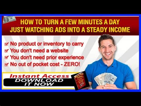 You can make money watching ads or playing games, taking surveys, or signing up for promotional offers. Get Paid To Watch Ads Online - With Money From Nothing Work-From-Home System - YouTube