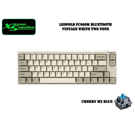 Leopold Fc660m Bt Vintage White Two Tone Bluetooth Compact Mechanical