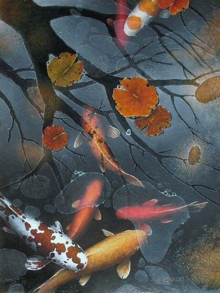 Koi Painting Painting Art Projects Realistic Paintings Original