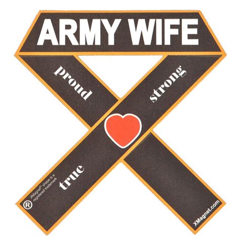 Army Wife Proud Strong True Support Our Troops