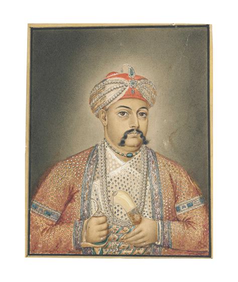 A Portrait Of Shuja Ad Dawla Nawab Of Oudh Lucknow India First