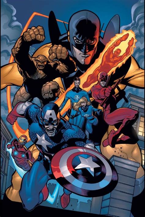 Avengers And Fantastic Four Marvel Knights Spiderman Marvel Comics