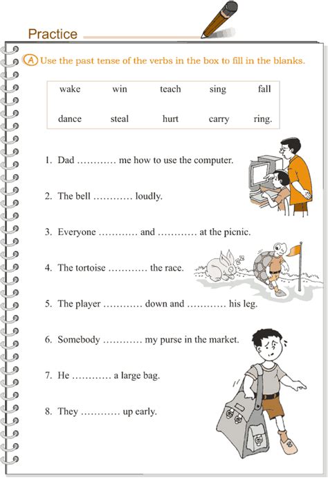 Past Tense Verbs Worksheets 3rd Grade