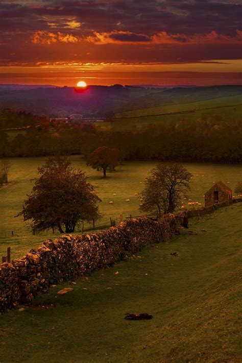 A Peak District Sunset Derbyshire England Ireland