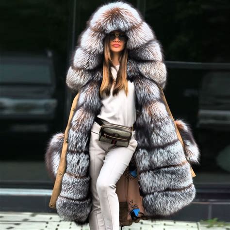 Noble Luxury Fashion Stitching Faux Fur Plus Long Overcoat Vestwiki