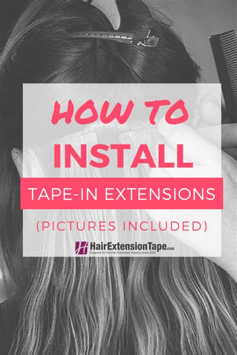 Learn How To Install Tape In Extensions In Four Simple Steps Extensions Hair Extensions