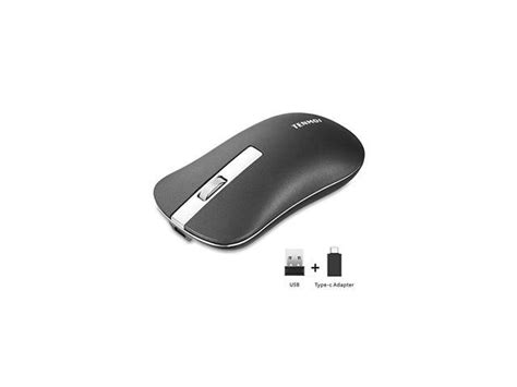 T5 Slim Wireless Mouse 24g Silent Travel Mouse With Usb Receiver Typec