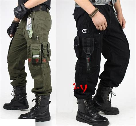 black cargo pants military pi pants