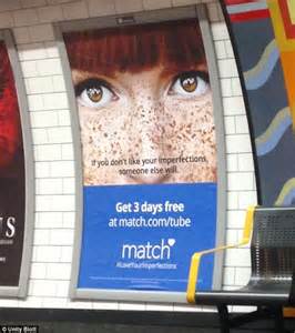 Adverts Calls Freckles Imperfections In A Highly Offensive Ad Daily Mail Online