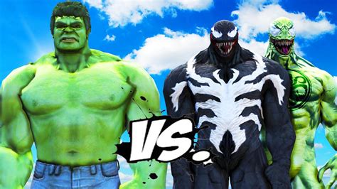 Hulk Vs Venom Green Venom Epic Battle Youtube