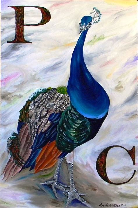 P C Peacock Painting By Nicole Willbur