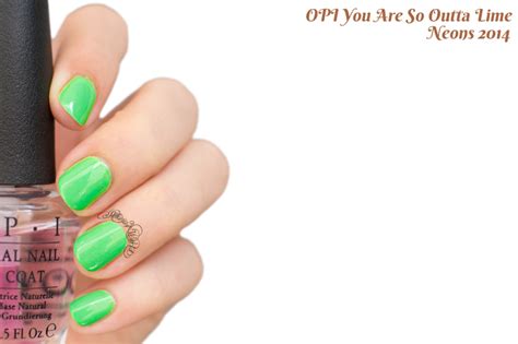 Opi Neons You Are So Outta Lime Sihaya S World
