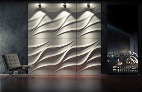 Wavy Wall Panels And Wave Effect 3d Walls
