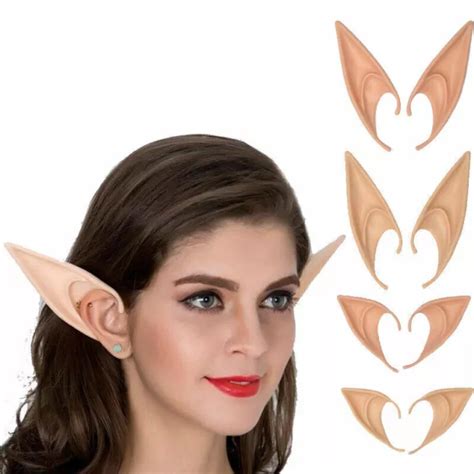 Elf Ears Fairy Pixie Latex Fake Ears Hobbit Cosplay Party Fancy Costume
