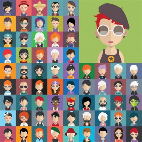 Set Of People Avatar Icons Stock Vector Image By ©sky Designs 84404192