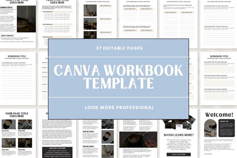 Workbook Template Canva Workbook Canva Templates Coaching Template