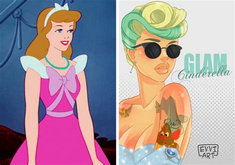 10 Disney Princesses Reimagined As Modern Day Bad Girls In 2020 Bad