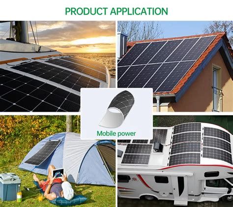High Efficiency Customized Size Etfe Sunpower Flexible Solar Panel 12v 18v 30w 50w 75w 100w 120w