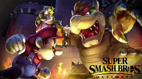 Super Smash Bros Ultimate Mario Vs Bowser By Cynicsonic On Deviantart