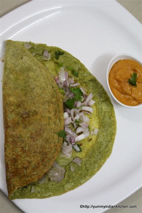 Pesarattu Recipe Andhra Pesarattu Dosa Green Gram Dosa Yummy Indian Kitchen