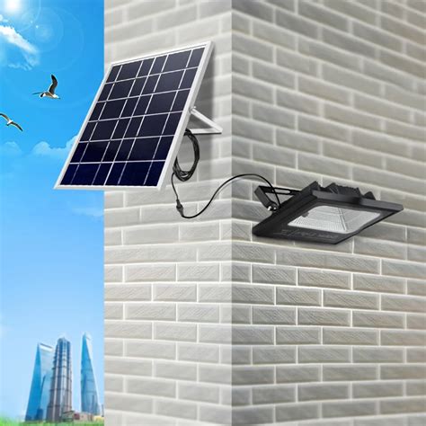 Remote Control Solar Led Flood Light Wall Lamp Garage Courtyard Garden Led Spotlight Waterproof