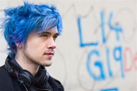 Guys with skin fades, you might want to head to my. All about Hair for Men: BLUE HAIR COLOUR FOR MEN